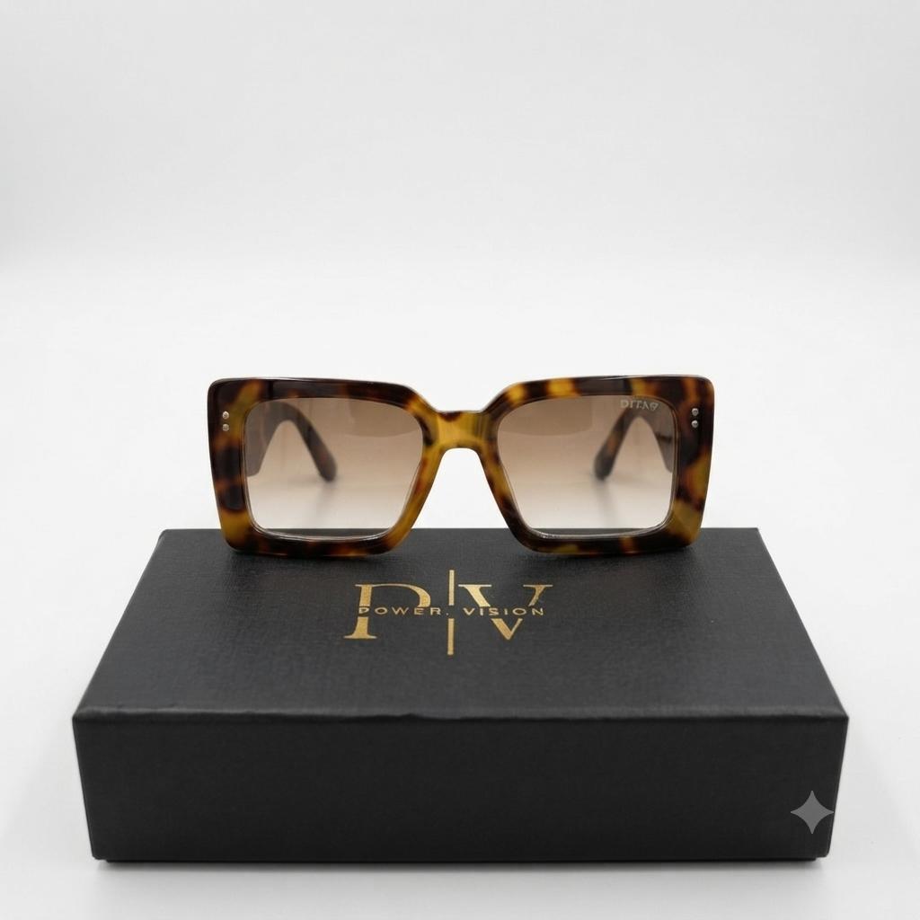 DT 9184 - BOLD - SQUARE - TORTOISE - BROWN GRADIENT - WOMEN - QUALITY