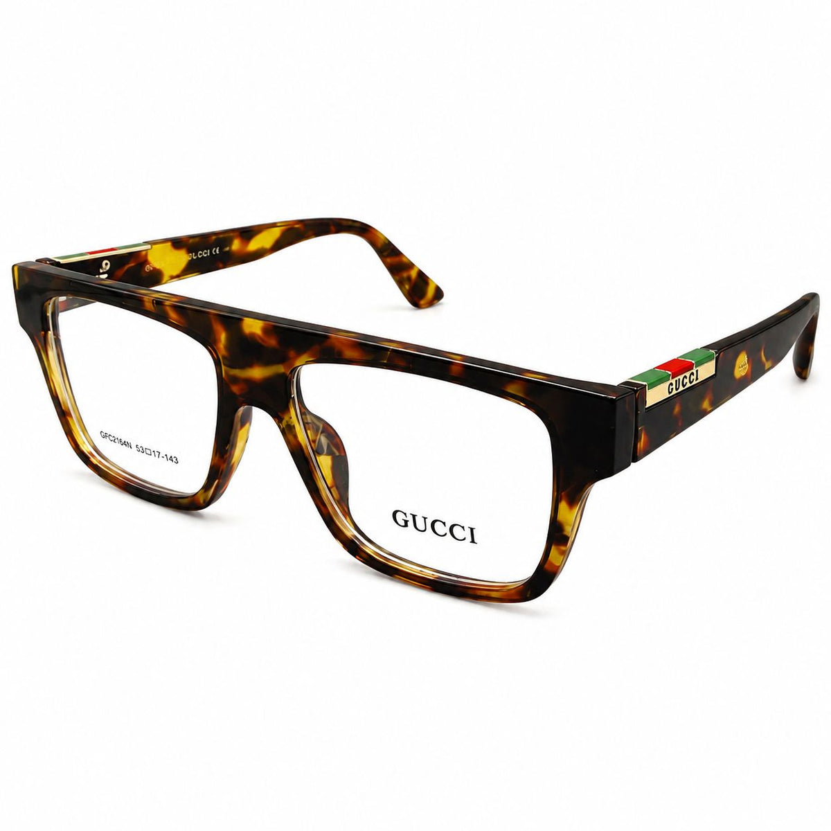 GC 25140 - EYEWEAR - BOLD - TORTOISE - CHUNKY SQUARE - SPRING HINGES