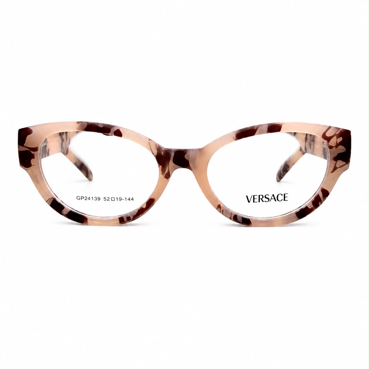 VERSACE 24139 - GORGEOUS - PEACH TORTOISE - CAT EYE - WOMEN - PREMIUM - QUALITY