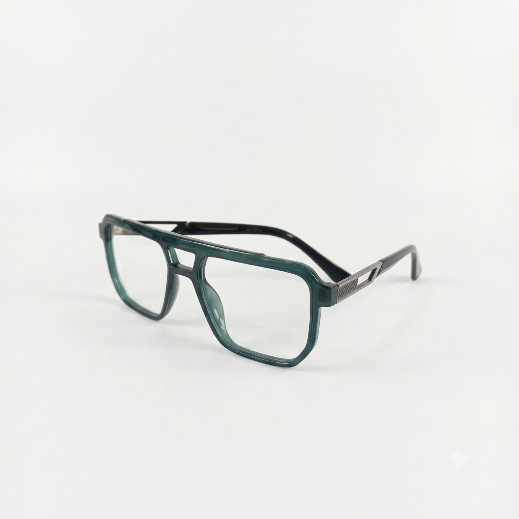 TR 251136 - EYEWEAR - DOUBLE BRIDGE - BOTTLE GREEN - FLEXIBLE - UNISEX