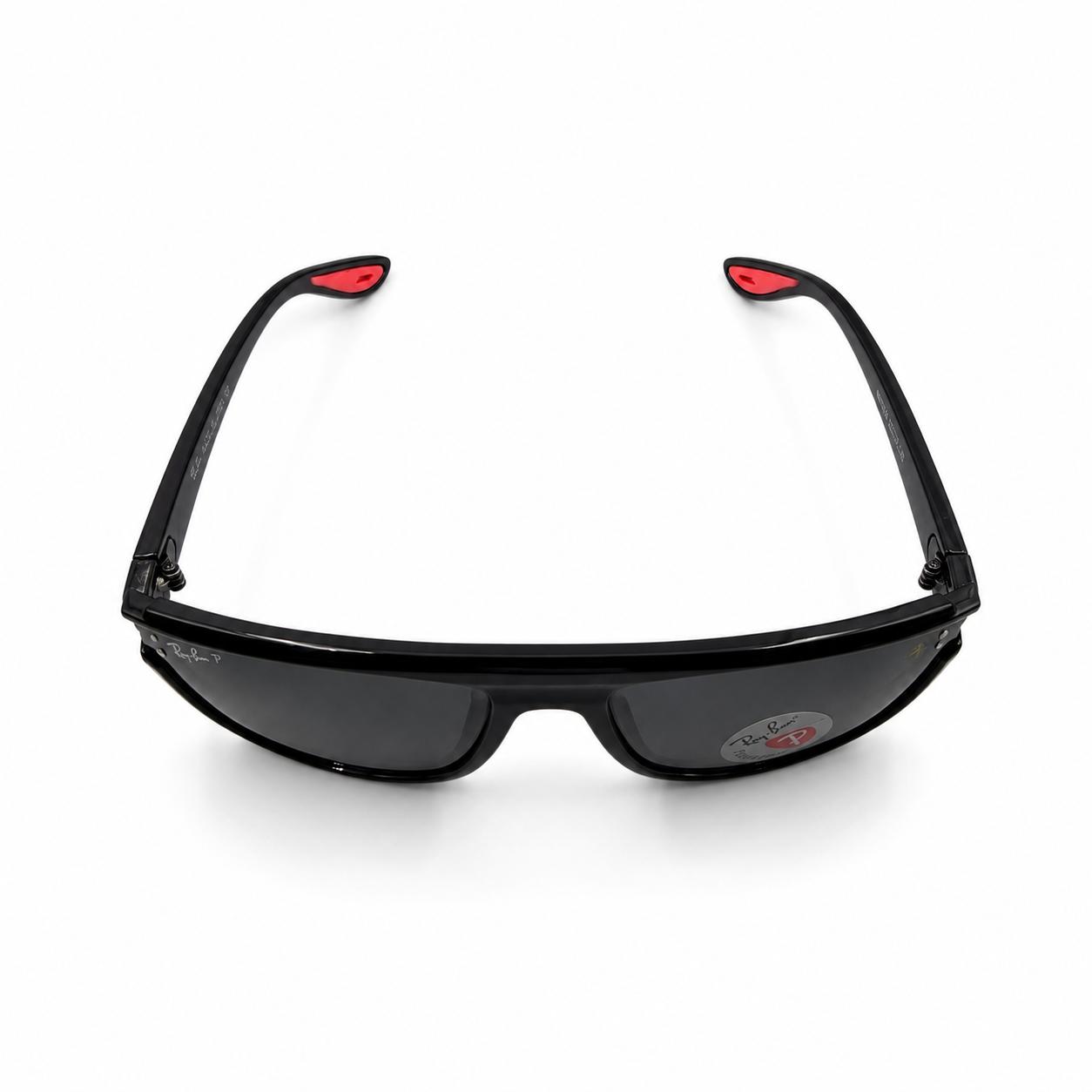 RB 3576 - FERRARI - BLACK - POLARISED - CURVED SQUARE - RB FERRARI LOGO - DURABLE - PREMIUM