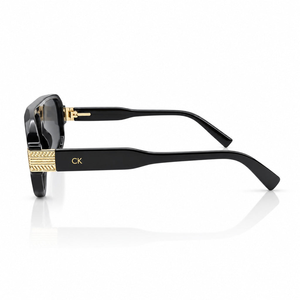 CK 1150 - AURA - NAVIGATOR SQUARE - BLACK GOLDEN - BROWLINE - SPRING HINGES - PREMIUM