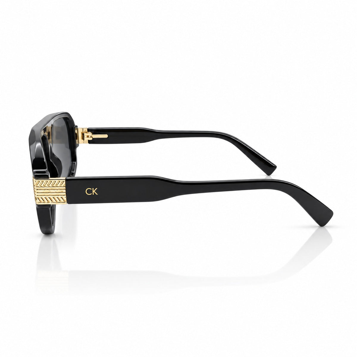 CK 1150 - AURA - NAVIGATOR SQUARE - BLACK GOLDEN - BROWLINE - SPRING HINGES - PREMIUM