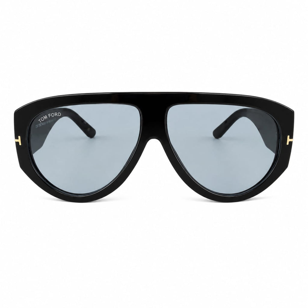TF - OVERSIZE - SHEILD AVIATAR - BOLD - BLACK - AQUA LENSES - PREMIUM - UNISEX
