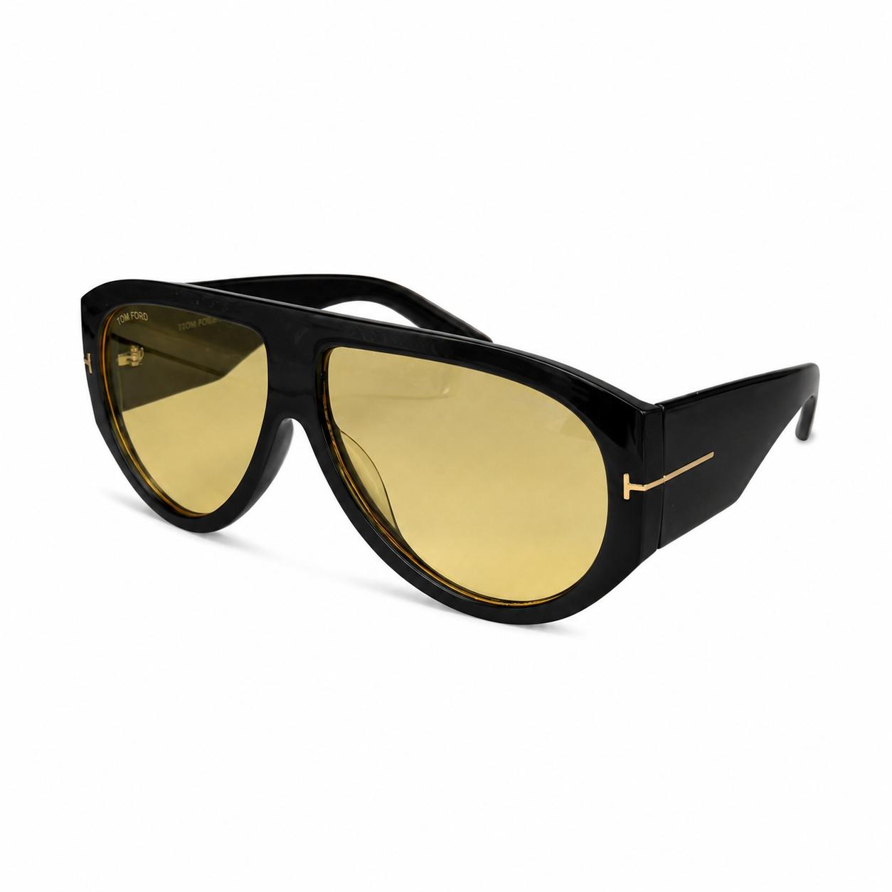 TF - OVERSIZE - SHEILD AVIATAR - BLACK - YELLOW - TRENDY - PREMIUM - UNISEX