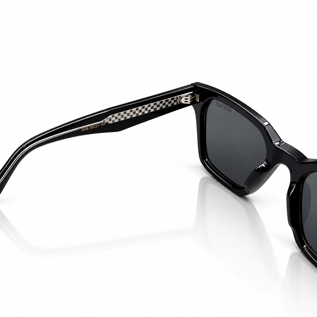MOSCOT 2349 - ACETATE - ANGULAR SQUARE - BLACK - UV - QUALITY