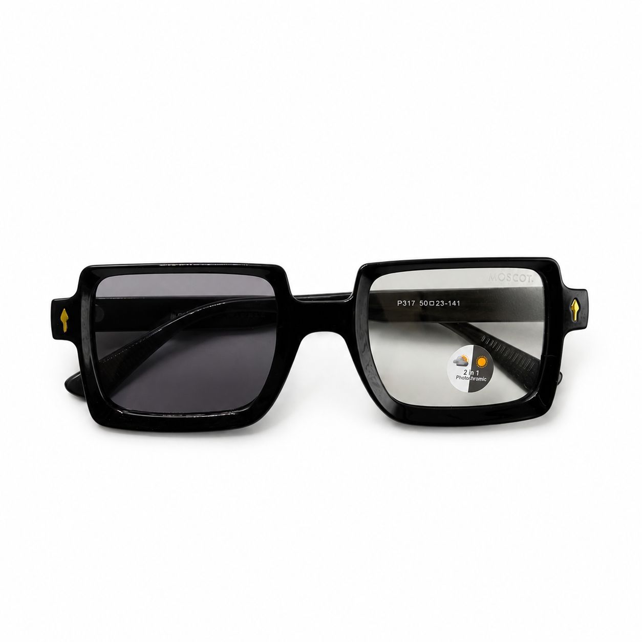 P317 - PHOTOCHROMIC - BOLD - BLACK - UNISEX - UV PROTECTOR