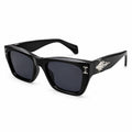 CK - LATEST - BOLD - BLACK - WAYFARER SQUARE - SILVER RIVET - QUALITY