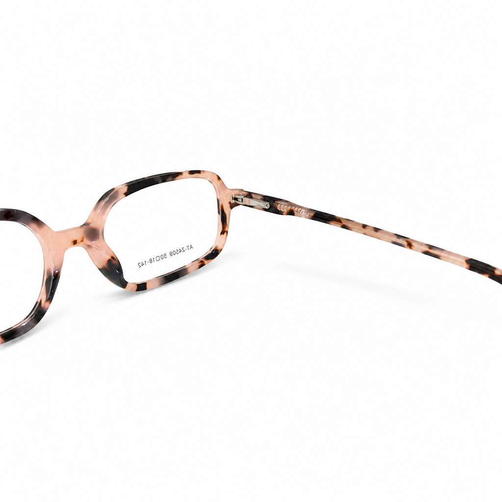 DESIGNER 24509 - LADIES - TRENDY - 💯 ACETATE - BLUSH PINK TORTOISESHELL - EYEWEAR