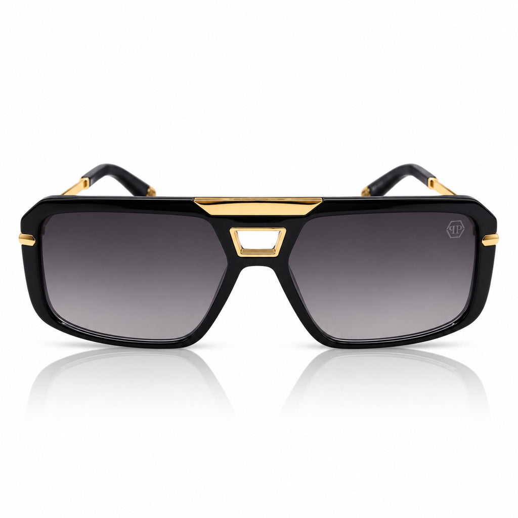 PP 99531 - TREND - NAVIGATOR SQUARE - BLACK - GOLD - GREY DOUBLE SHADE - QUALITY