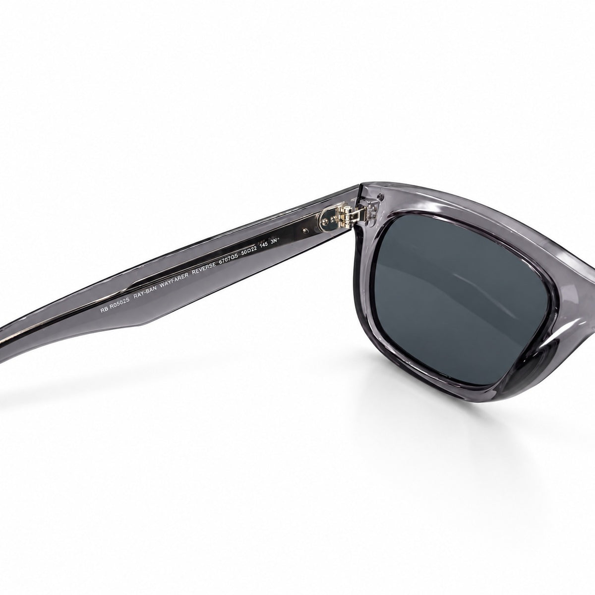 RB R0502S - REVERSE - WAYFARER - GREY TRANSPARENT - HIGH QUALITY