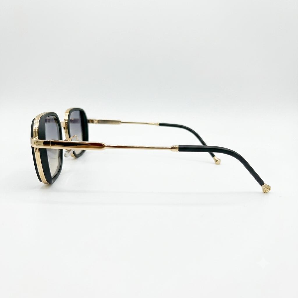 EYEHOOD 5G69 - SUNGLASS - METAL - GEOMETRIC SQUARE - GOLDEN - MATTE BOTTLE GREEN