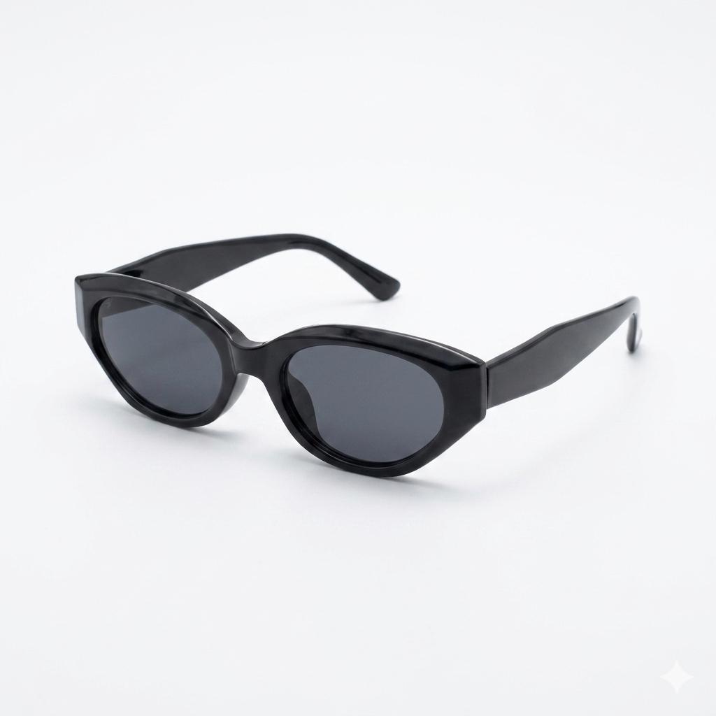 SUNGLASS - CATEYE - LADIES - BLACK - SIMPLE - DAILYWEAR