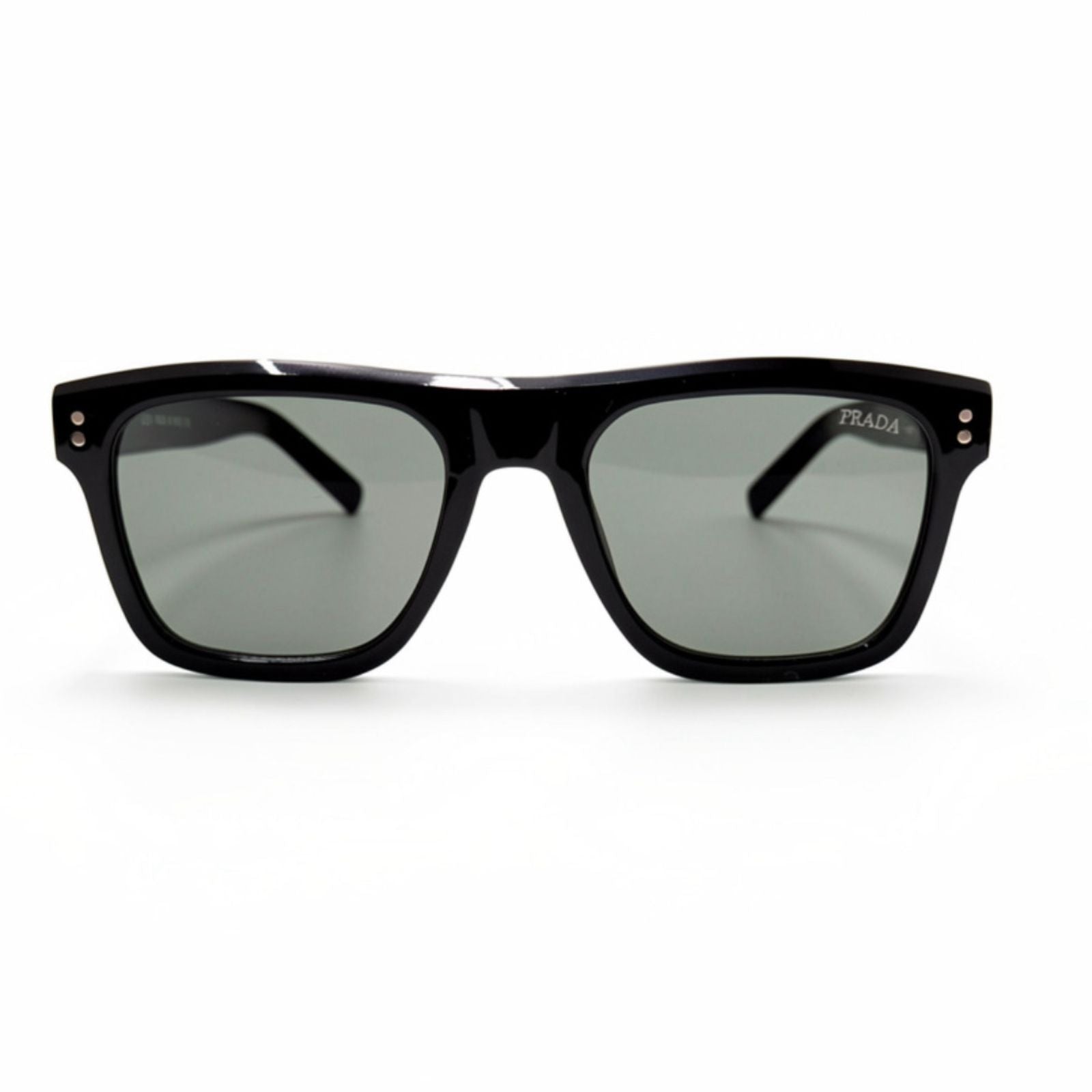 PR 3835 - SUNGLASS - BOLD - SQUARE - ACETATE - BLACK - UV - PREMIUM