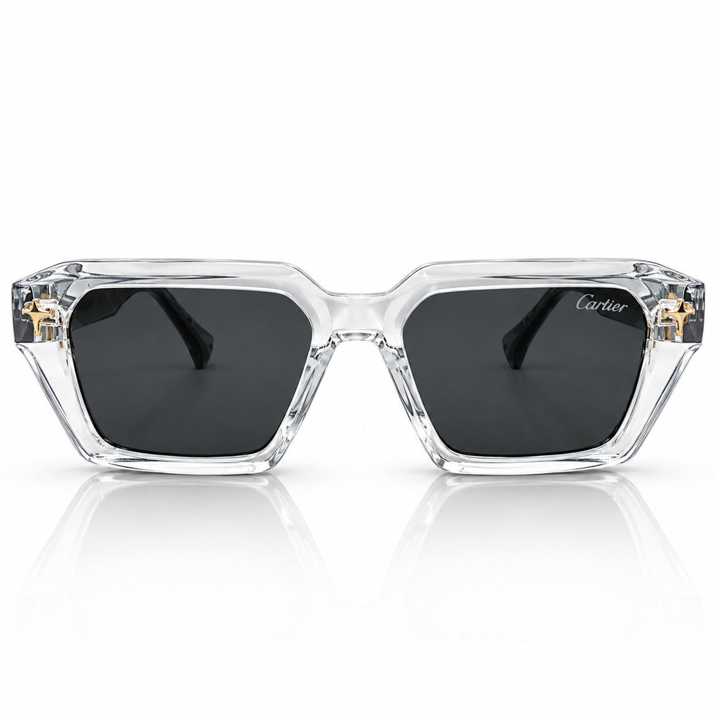 CR 2343 - ACETATE - TRANSPARENT TORTOISE - CUT SQUARE - UNIQUE