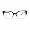 EYEGLASS 2003 - LADIES - CATEYE - OLIVE GREEN - TRANSPARENT - SPRING HINGES - DESIGNER