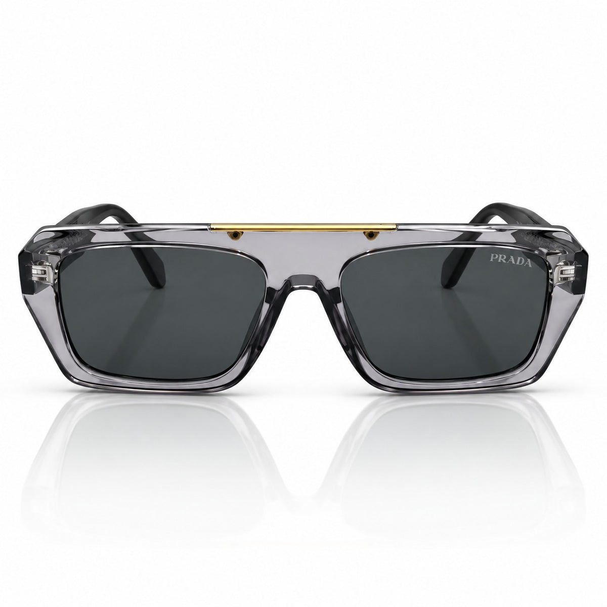 PR 2378 - BOLD - GREY TRANSPARENT - BLACK - STRAIGHT BRIDGE SQUARE - DESIGNER - QUALITY