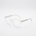 TR 8804 - EYEGLASS - SQUARE - CRYSTAL - TRANSPARENT - FLEXIBLE HINGES - UNISEX