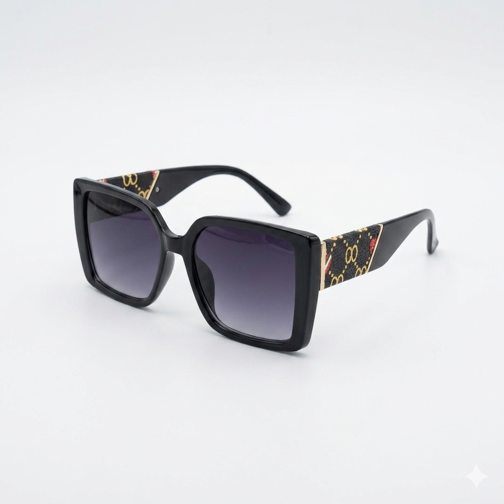 GC 2813 - SHADES - LADIES - SQUARE - BOLD - BLACK - ACETATE