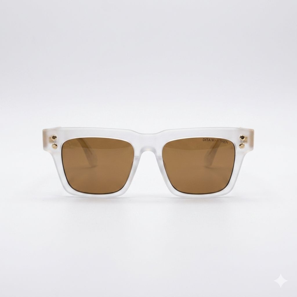 DITA 98312 - SHADES - BOLD - FROSTED WHITE - BROWN - QUALITY MATTERS - PREMIUM