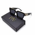 MILLIONAIRE - BOLD - BLACK - DESIGNER - DESIGNER SIDE TEMPLE - ACETATE - PREMIUM