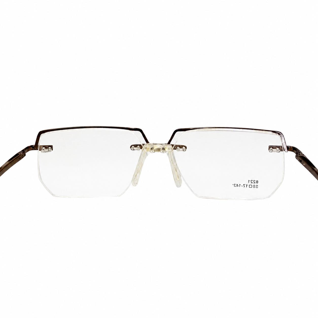 CAZAL 6221 - RIMLESS - GEOMETRIC SQUARE - GOLDEN BROWN - EXECUTIVE - MEN