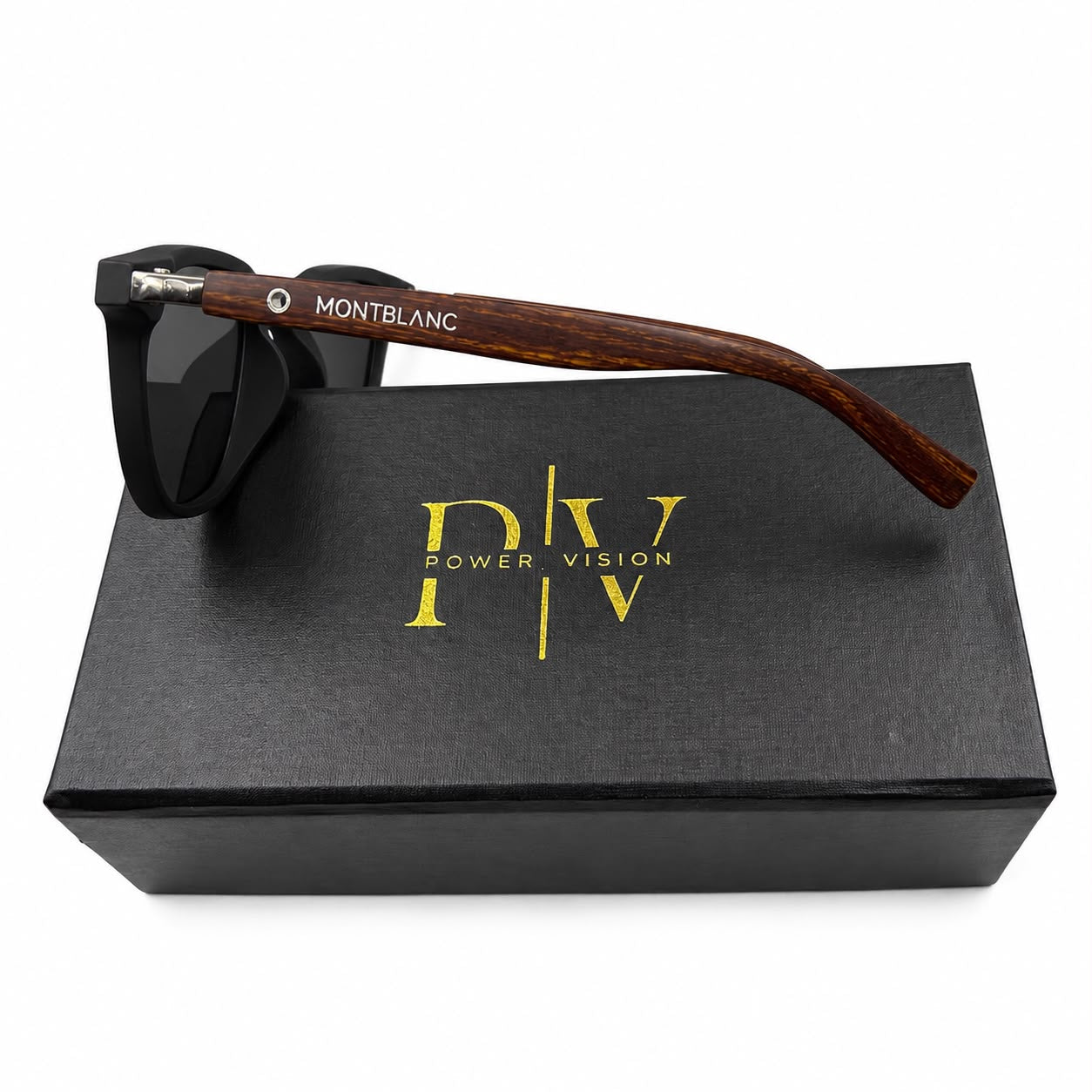 MB 5142 - SHADES - ROUNDED SQUARE - MATTE BLACK - WOOD - QUALITY - PREMIUM