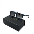 BB 4182 - SUNGLASS - MATTE BLUE - SQUARE - DOUBLE SHADED - LIGHTWEIGHT