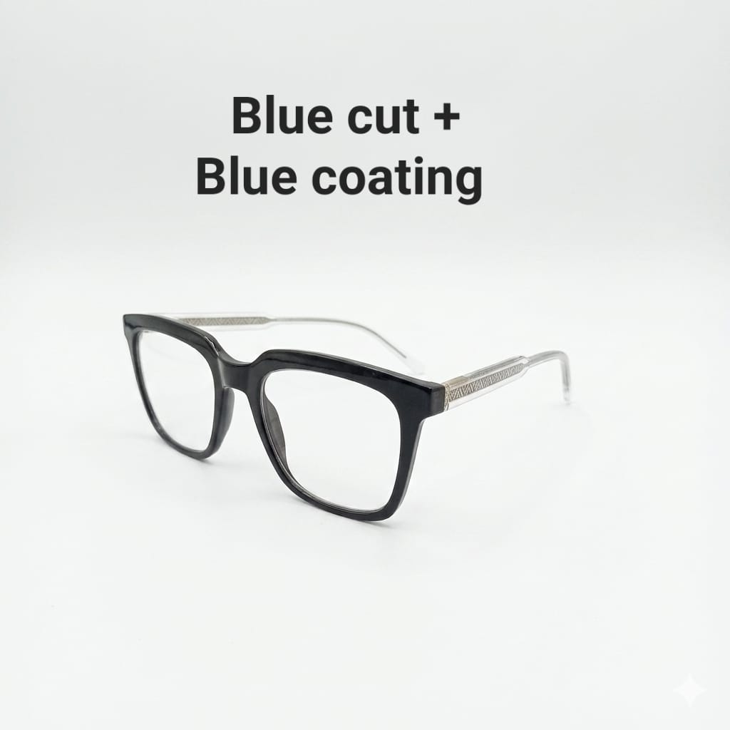TR - BLUE CUT - BLUE COATING - TRANSITION - BLACK - TRANSPARENT - FLEXIBLE