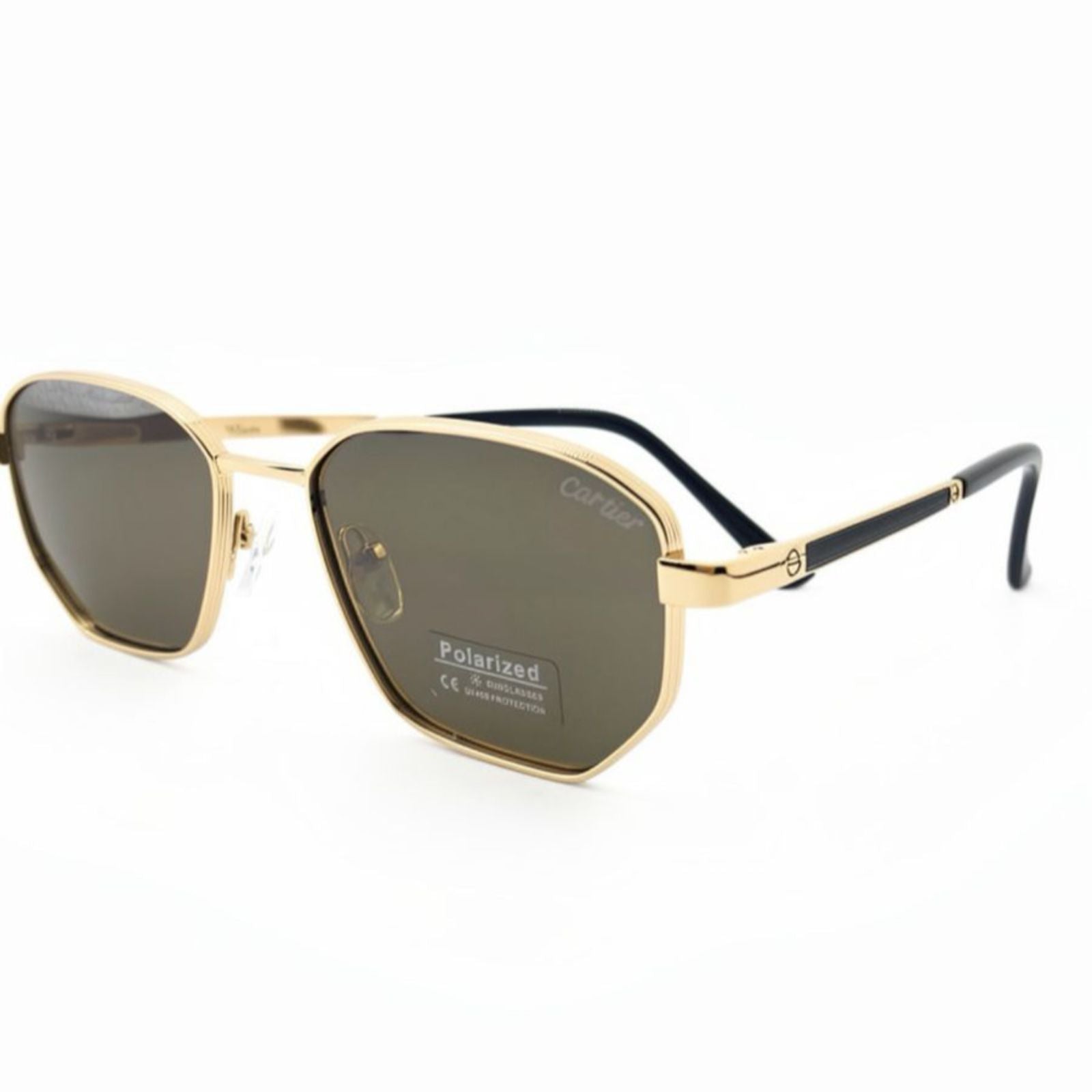 CR 1408 - SUNGLASS - METALLIC - POLARISED - GOLDEN BROWN - QUALITY