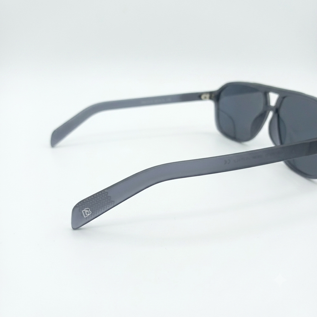 DB 7018 - SUNGLASS - DOUBLE BRIDGE - MATTE GREY - UV400 - MEN