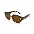 FN 6171 - SUNGLASS - WOMEN - CHEETAH BROWN - DESIGNER - PREMIUM