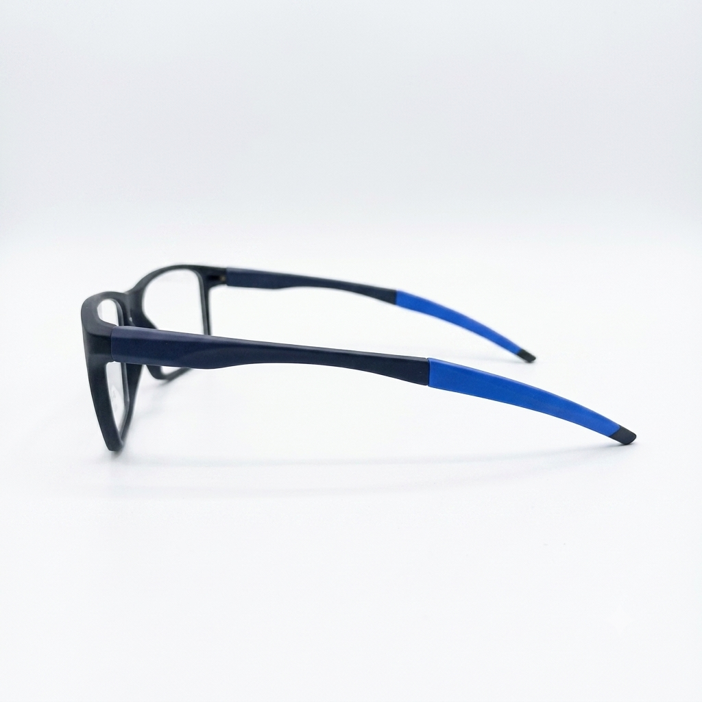 EYEWEAR - MEN - OAKLEY STYLE - MATTE BLACK - MATTE BLUE - OVERSIZED