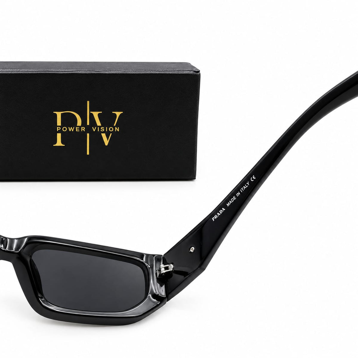 PR 09ZS - TRENDY - BOLD - NARROW RECTANGULAR - BLACK - PREMIUM - DESIGNER