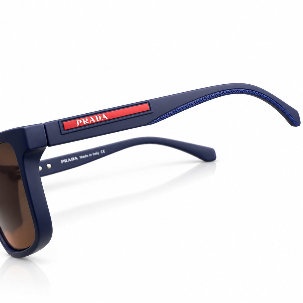 PR 23038 - DAILYWEAR - MATTE BLUE - POLARISED - SQUARE - SPRING HINGES - LIGHTWEIGHT