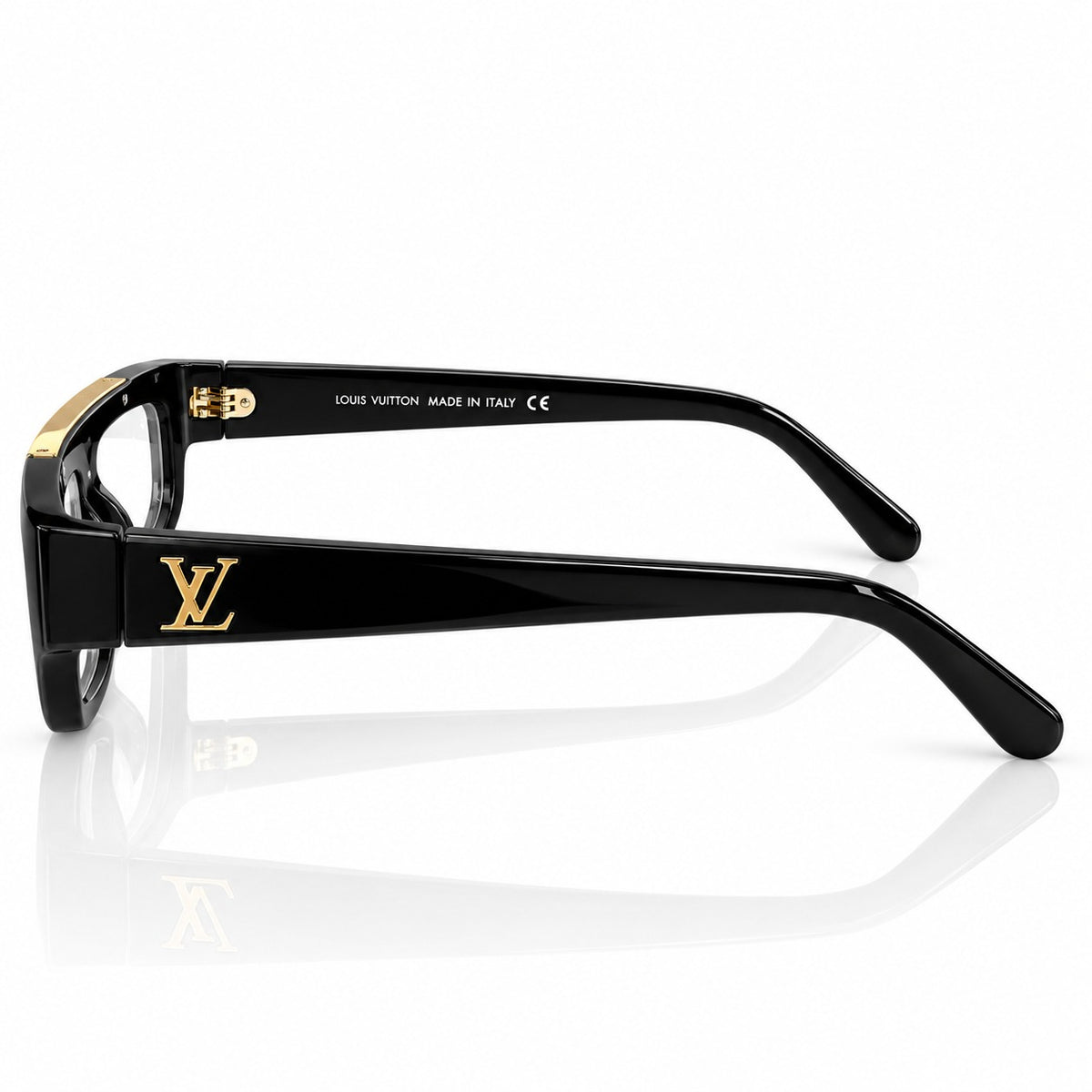 LV - EYEWEAR - BOLD - BLACK - GOLDEN - CENTRE CRAFTED LOGO - DESIGNER