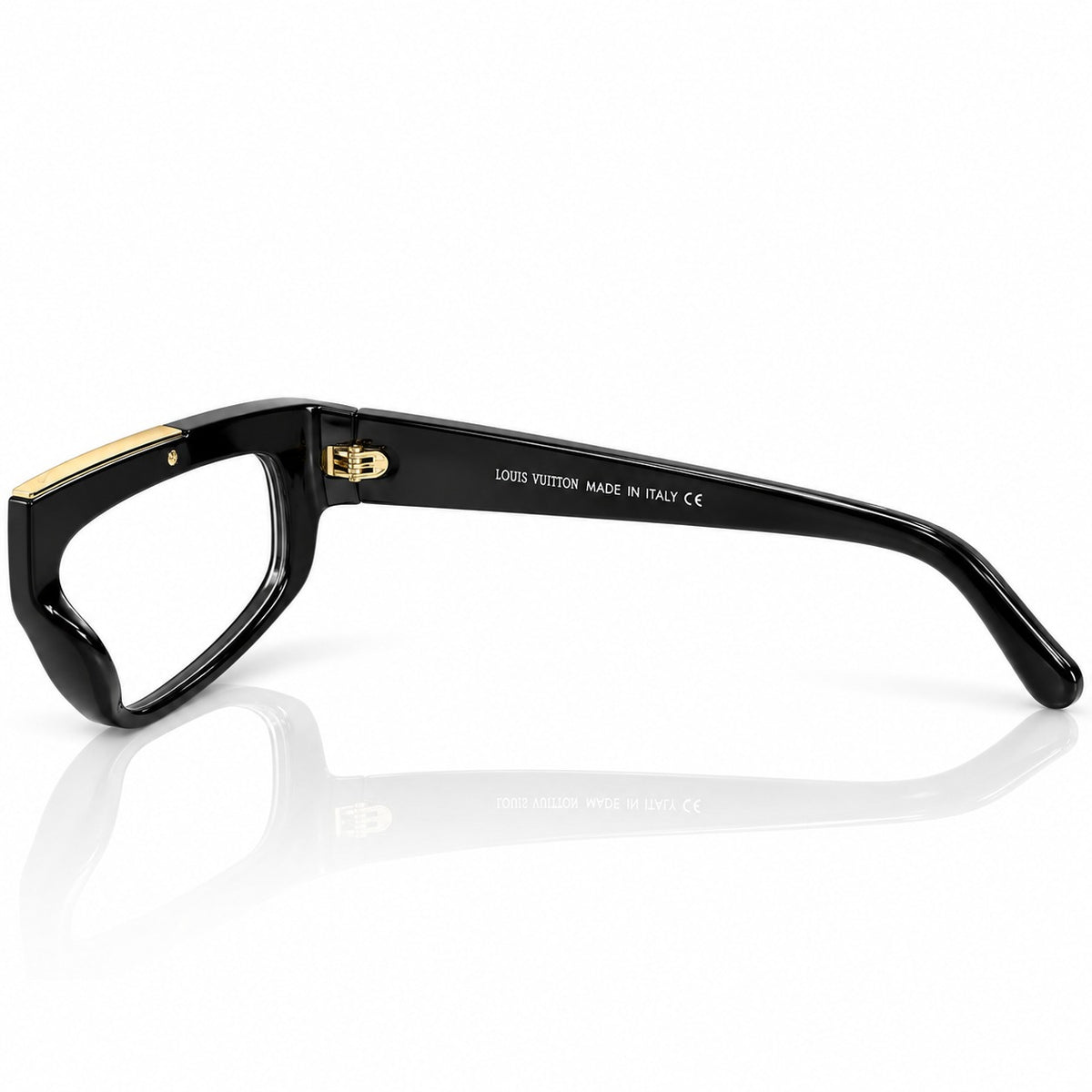 LV - EYEWEAR - BOLD - BLACK - GOLDEN - CENTRE CRAFTED LOGO - DESIGNER