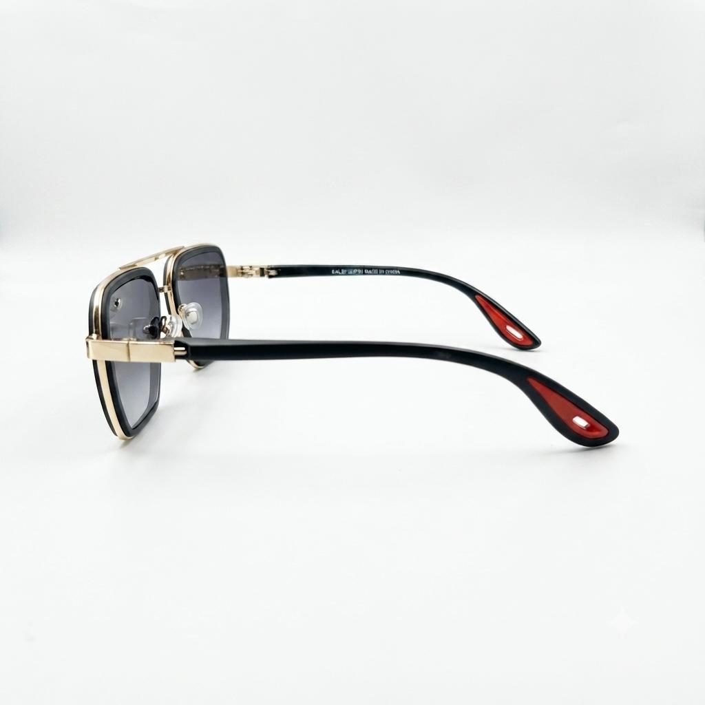 LACOSTE - DOUBLE BRIDGE - GOLDEN BLACK - FIBER SIDES - CUT SQUARE - MEN
