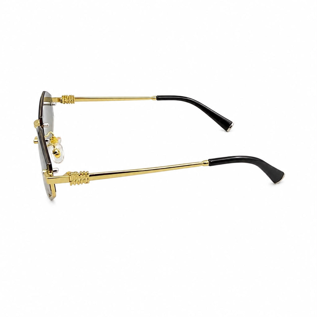 MIU MIU 1747 - GLAMOUR - HEXAGON - GOLD - GREY WARM TINT - PREMIUM - WOMEN