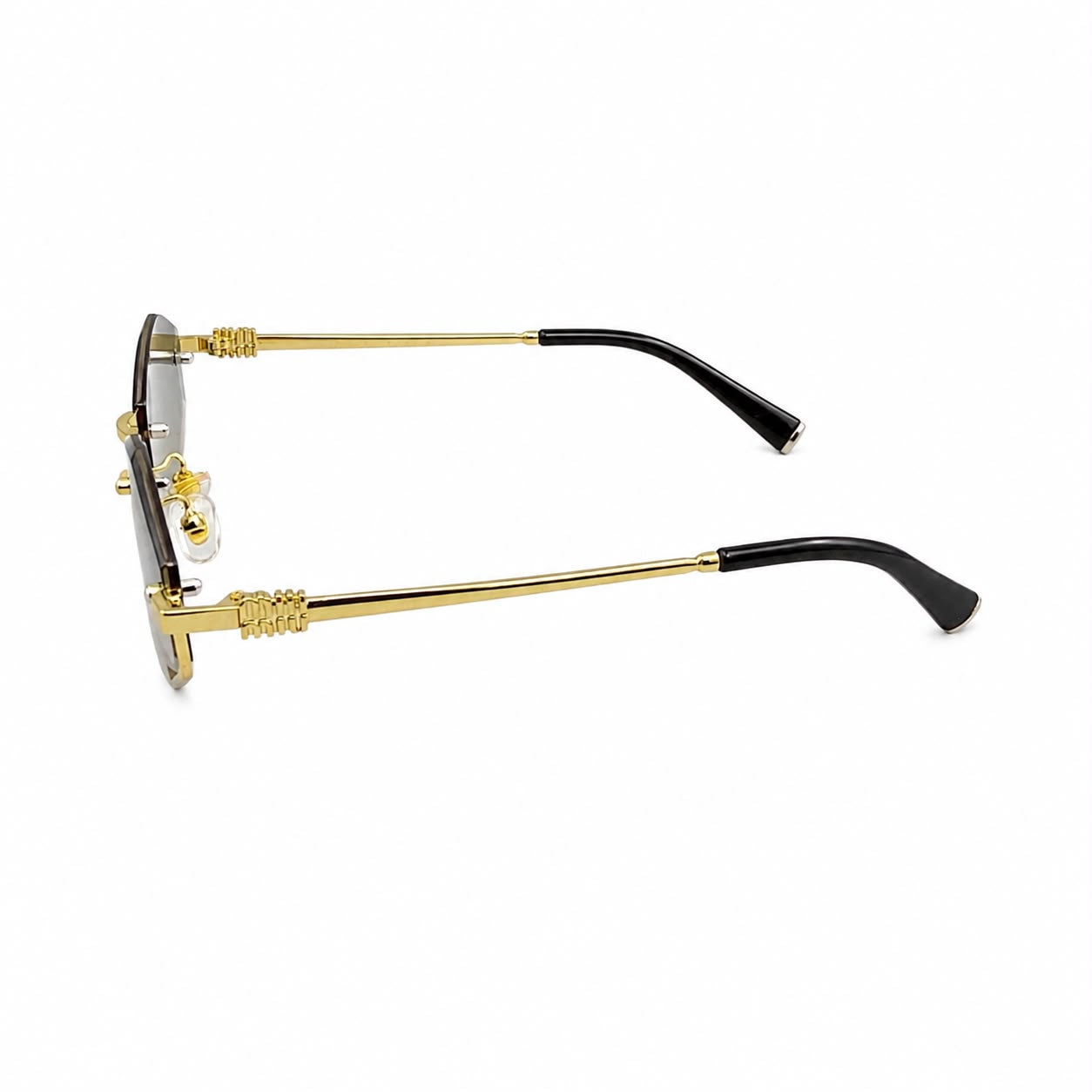 MIU MIU 1747 - GLAMOUR - HEXAGON - GOLD - GREY WARM TINT - PREMIUM - WOMEN