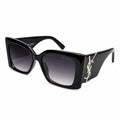 YSL 119 - OVERSIZE - TRENDY - BOLD - BLACK - DOUBLE SHADE - SQUARISH CATEYE - WOMEN - PREMIUM