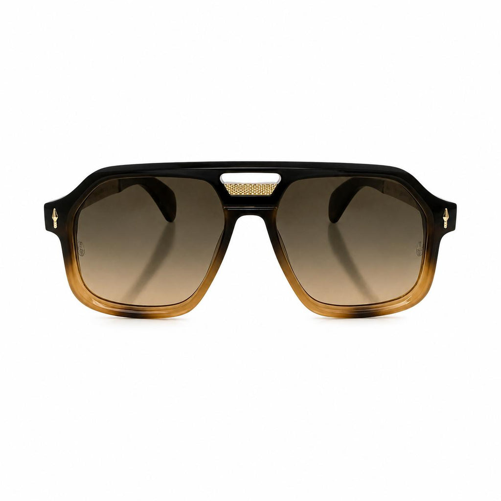 DITA 98408 - OVERSIZED SQUARE - BLACK - BROWN HAVANA - UV - MEN - PREMIUM