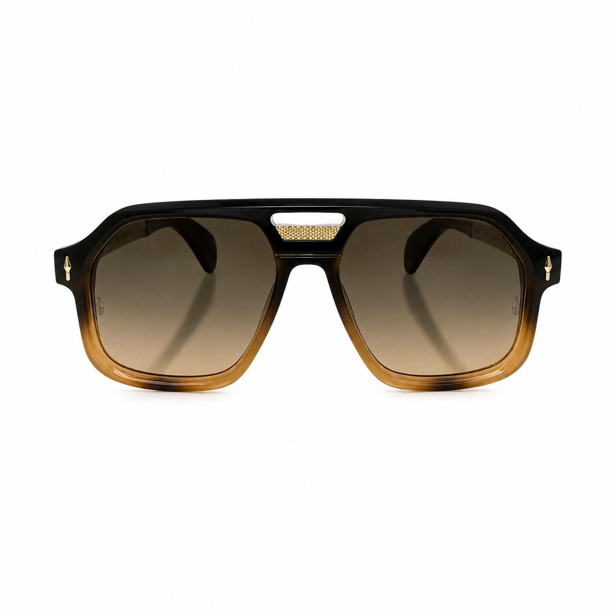 DITA 98408 - OVERSIZED SQUARE - BLACK - BROWN HAVANA - UV - MEN - PREMIUM