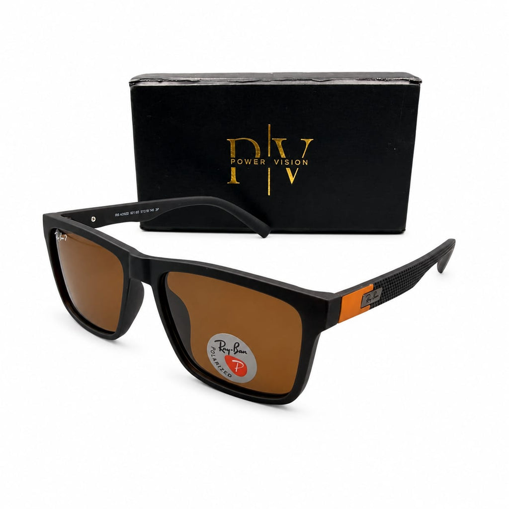 RB 5329 - COMFORT - MATTE BROWN - POLARISED - SQUARE - DAILYWEAR - TEXTURED