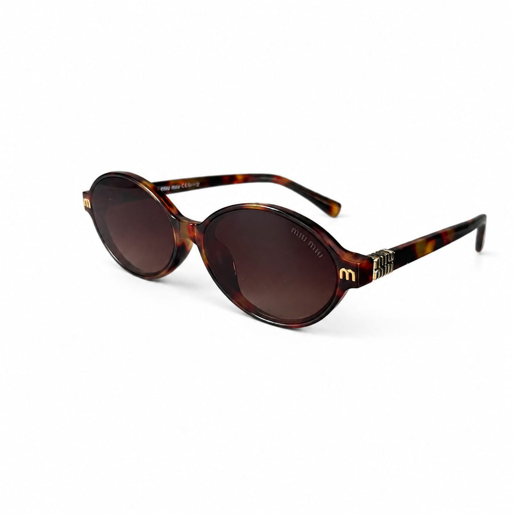 MIU MIU 6015 - OVAL - TORTOISE - BROWN GRADIENT - PREMIUM - DESIGNER - ACETATE