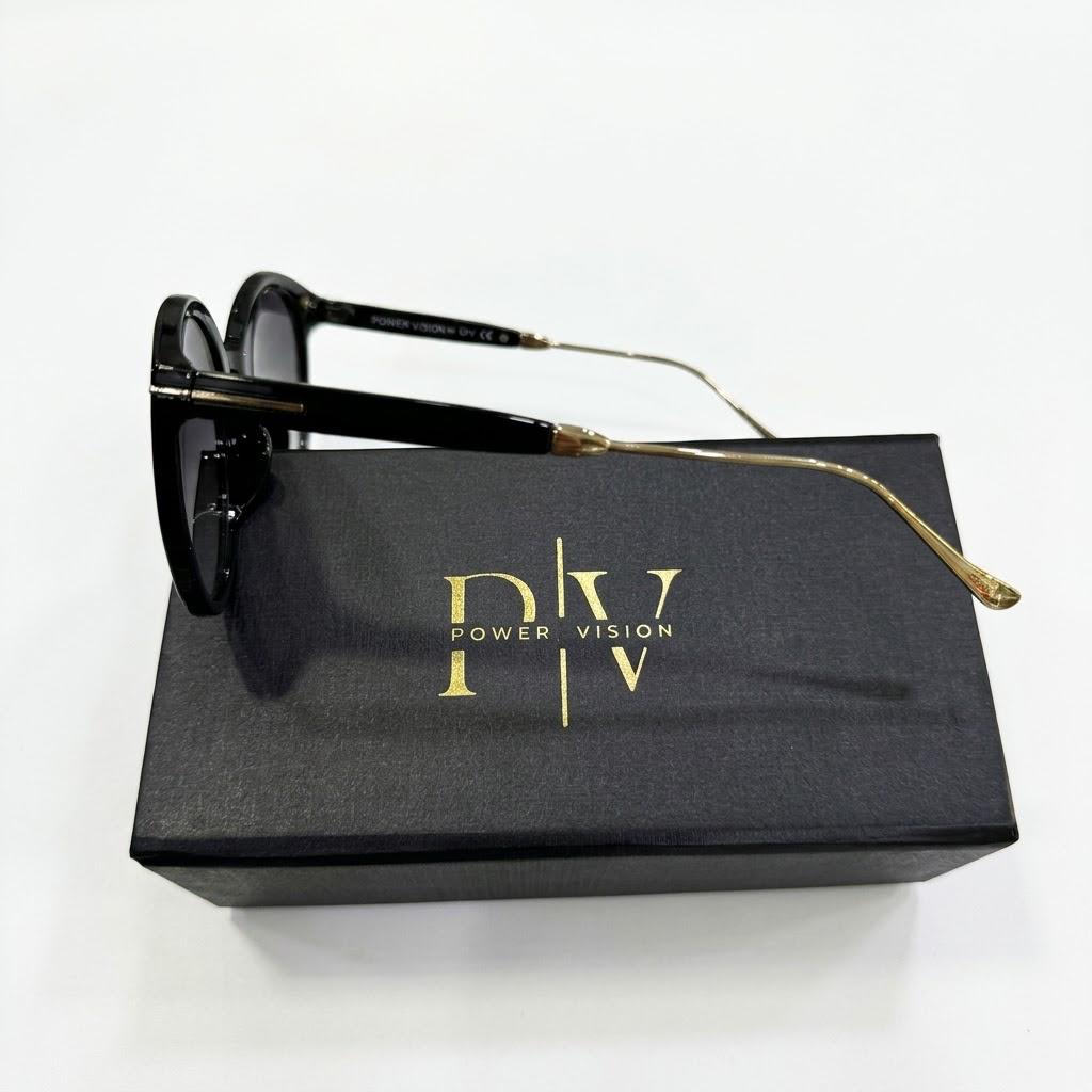 TF 9333 - SUNGLASS - LADIES - ROUND - GREY DOUBLE SHADED - OVERSIZE - PREMIUM