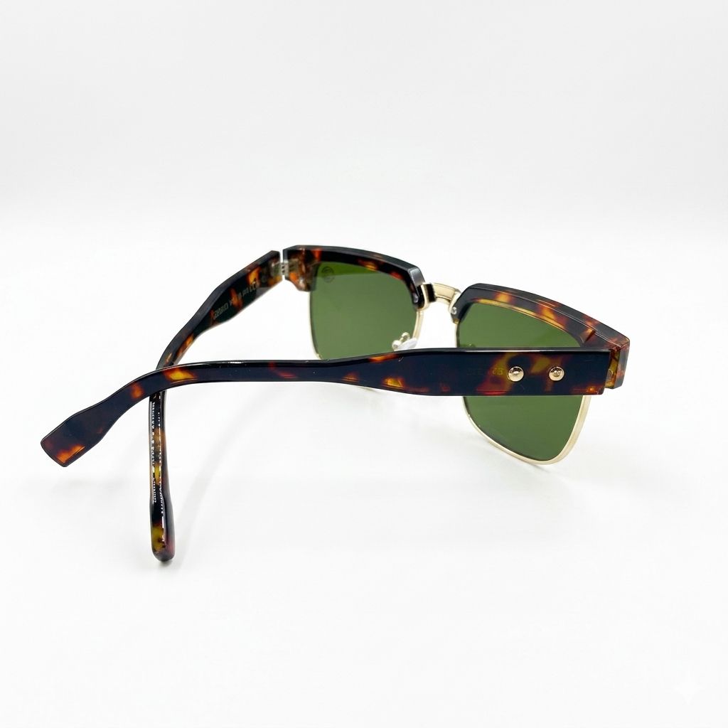 EYEHOOD 98332 - SUNGLASS - CLUB MASTER - CHEETAH - GOLDEN - GREEN - PREMIUM