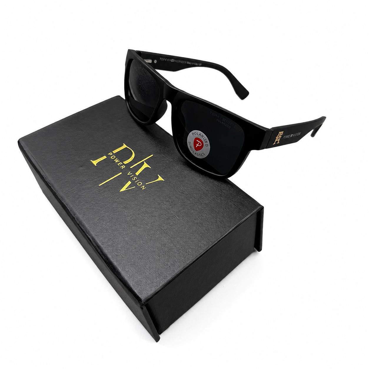 TH 2429 - SOPHISTICATED - SQUARE - MATTE BLACK - POLARISED - SPRING SIDES BRANDING - ACETATE - PREMIUM