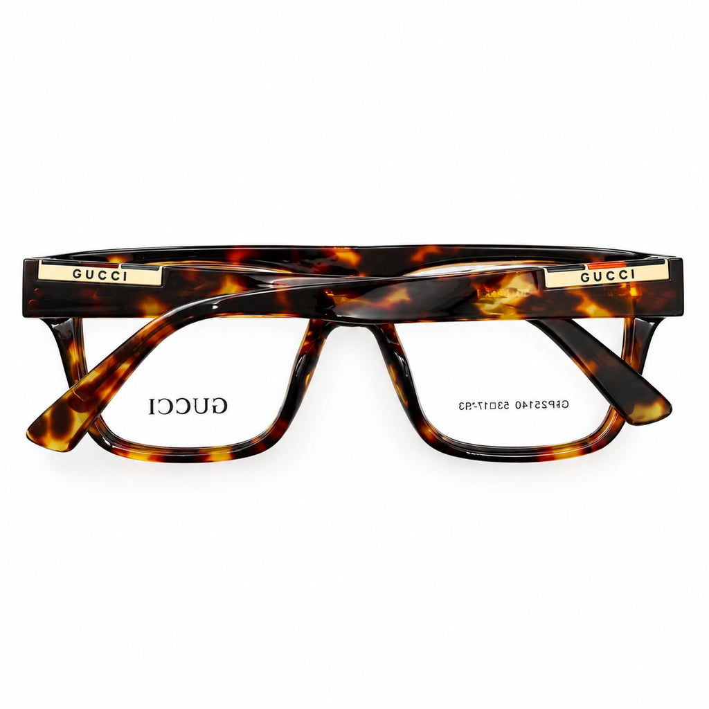 GC 25140 - EYEWEAR - BOLD - TORTOISE - CHUNKY SQUARE - SPRING HINGES