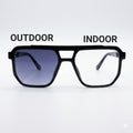 TR251136 - DOUBLE BRIDGE - BLUE LIGHT BLOCKER - BLUE COATING - TRANSITION - BLACK - STRECHABLE